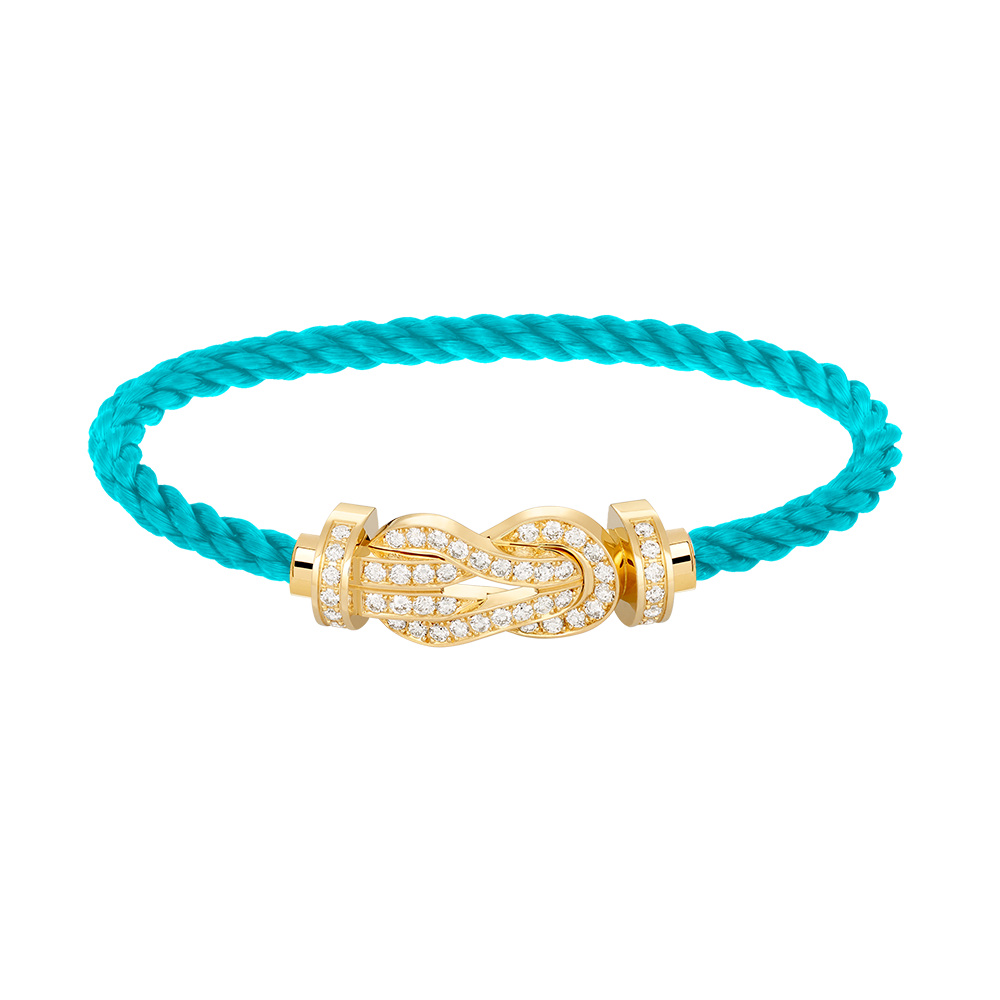 [Dawnora Jewelry]CHANCE LARGE 8 FIGURE BUCKLE FULLDIAMOND BRACELET GOLD