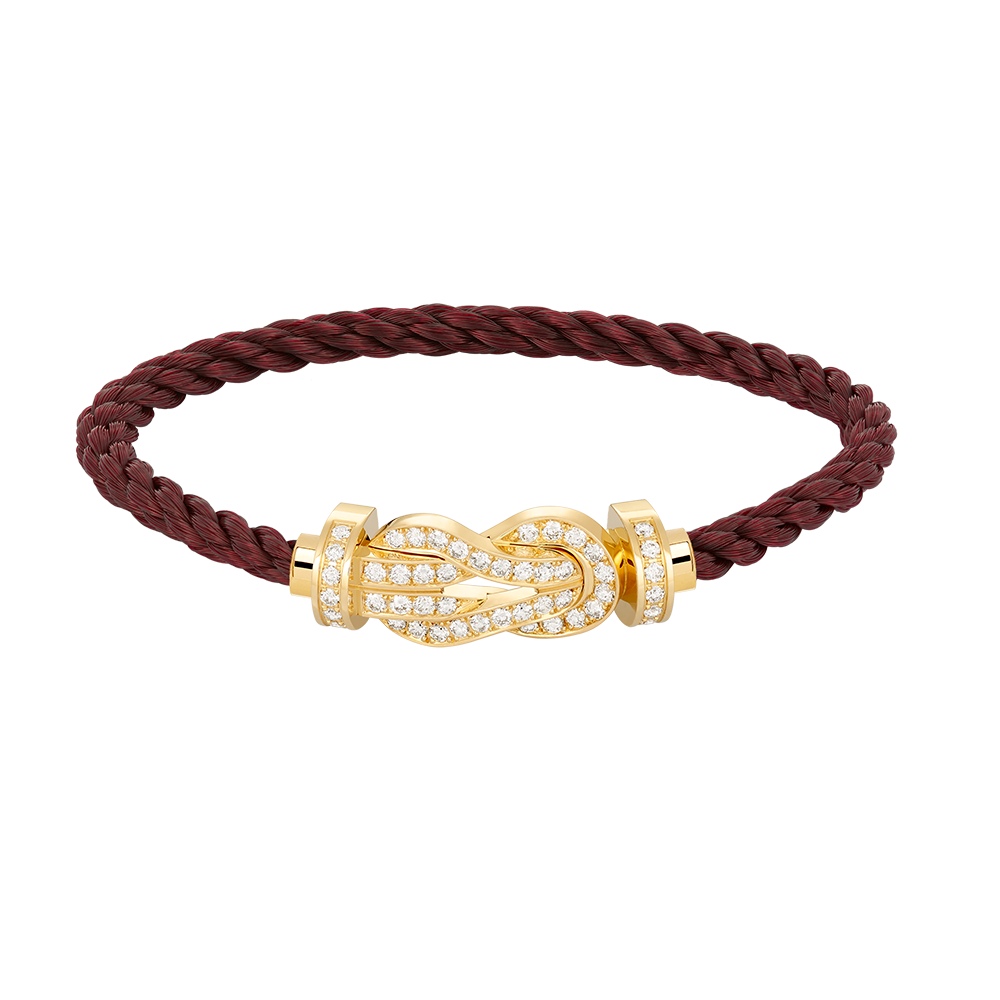 [Dawnora Jewelry]CHANCE LARGE 8 FIGURE BUCKLE FULLDIAMOND BRACELET GOLD