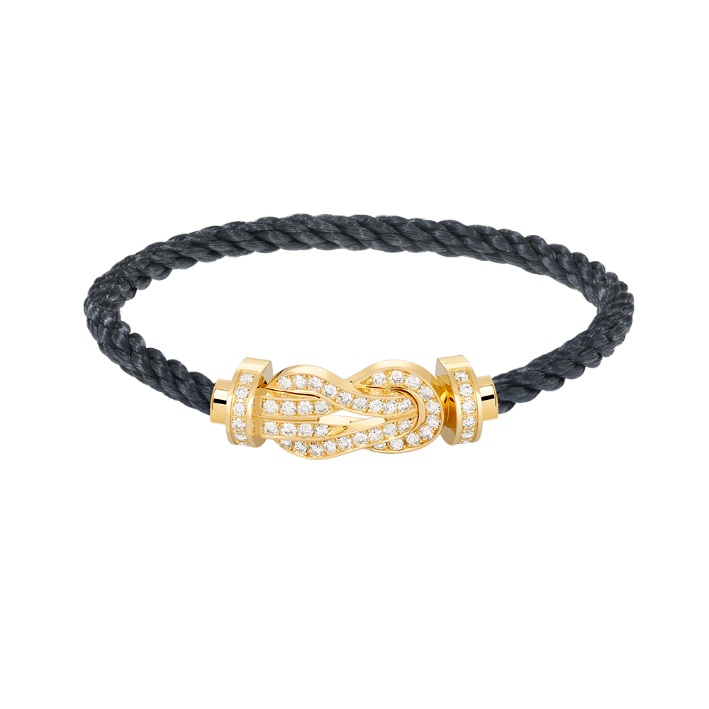 [Dawnora Jewelry]CHANCE LARGE 8 FIGURE BUCKLE FULLDIAMOND BRACELET GOLD