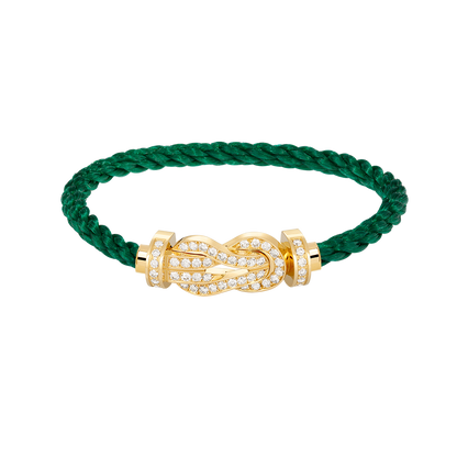 [Dawnora Jewelry]CHANCE LARGE 8 FIGURE BUCKLE FULLDIAMOND BRACELET GOLD