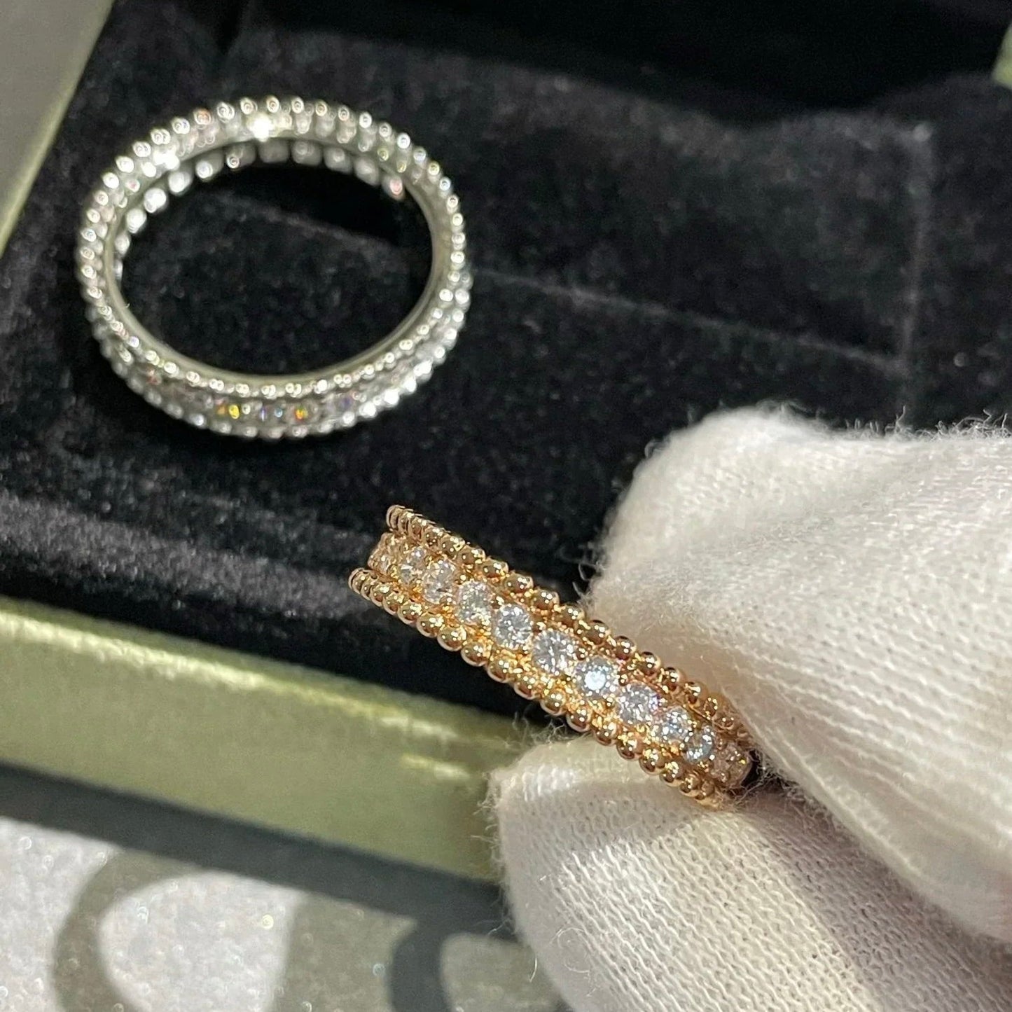 [Dawnora Jewelry]PERLEE DIAMOND SILVER RING