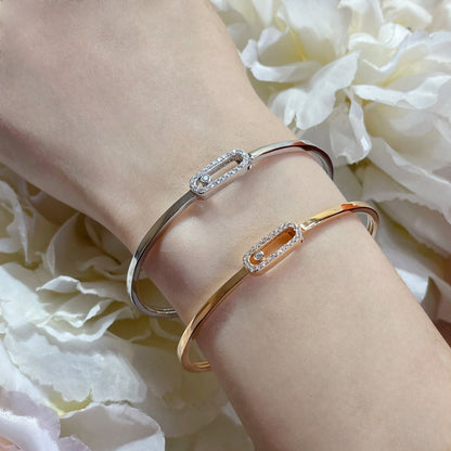 [Dawnora Jewelry]Move Uno pavé flex bangle medium