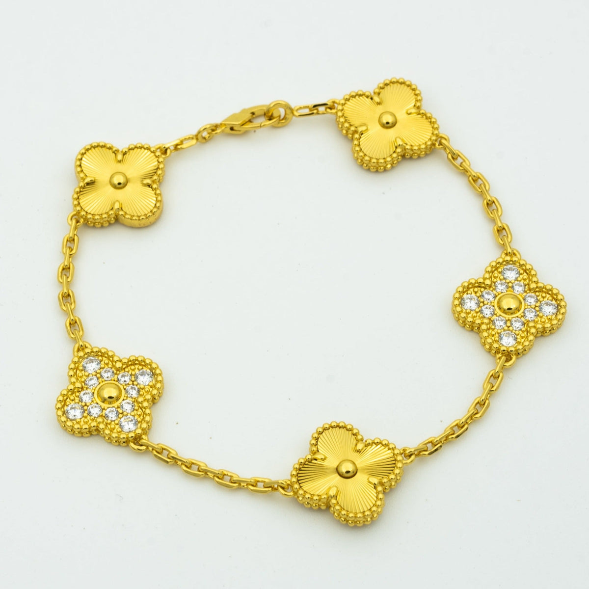 [Dawnora Jewelry] CLOVER 5 MOTIF LASER BRACELET COLLECTION