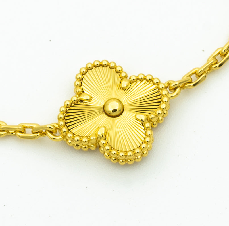 [Dawnora Jewelry] CLOVER 5 MOTIF LASER BRACELET COLLECTION