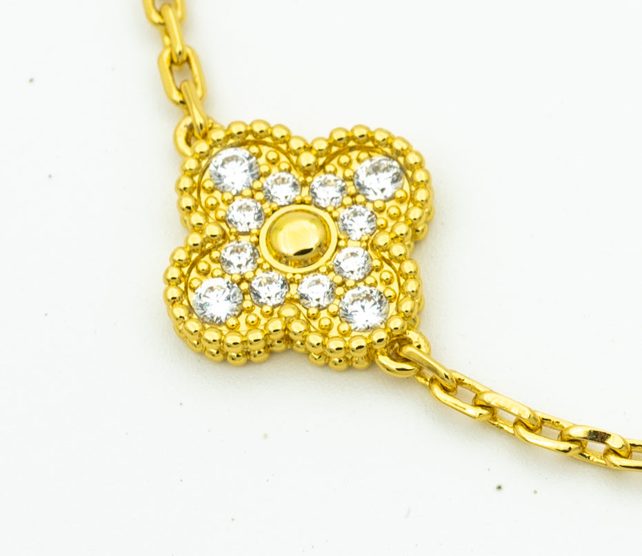 [Dawnora Jewelry] CLOVER 5 MOTIF LASER BRACELET COLLECTION