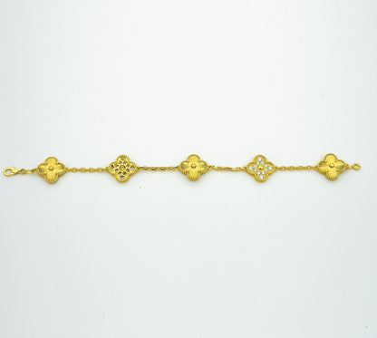 [Dawnora Jewelry] CLOVER 5 MOTIF LASER BRACELET COLLECTION