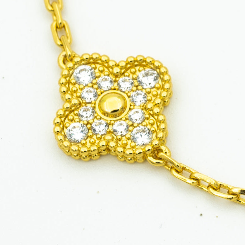 [Dawnora Jewelry] CLOVER 5 MOTIF LASER BRACELET COLLECTION