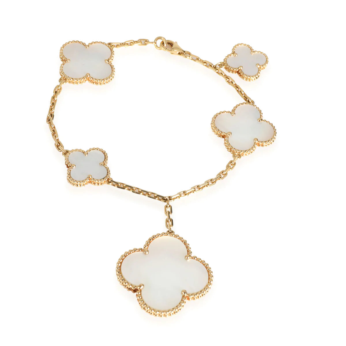 [Dawnora Jewelry]MAGIC CLOVER MOP GOLD BRACELET 5 MOTIFS