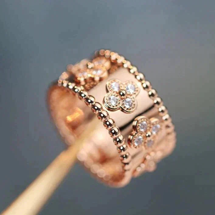 [Dawnora Jewelry]CLOVER KALEIDOSCOPE RING 10MM