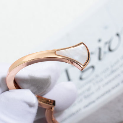 [Dawnora Jewelry]DREAM BRACELET OPEN PINK GOLD MOP