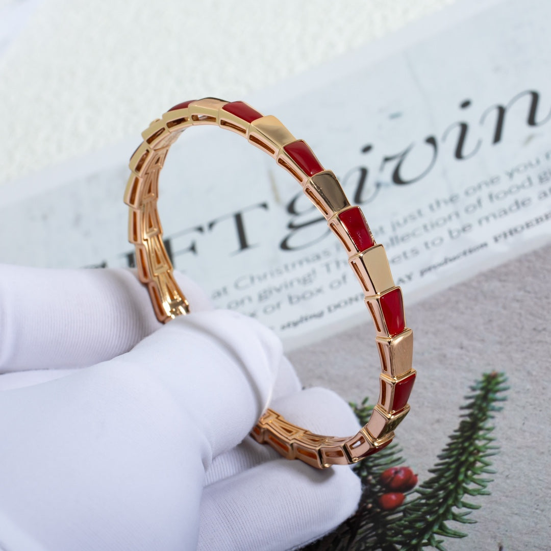 [Dawnora Jewelry]SERPENTI BRACELET PINK GOLD RUBELLITE