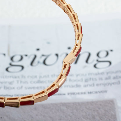 [Dawnora Jewelry]SERPENTI BRACELET PINK GOLD RUBELLITE