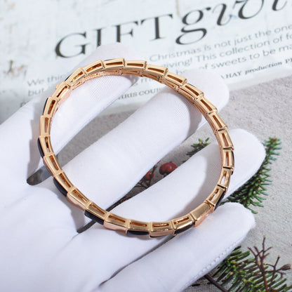 [Dawnora Jewelry]SERPENTI BRACELET PINK GOLD ONYX