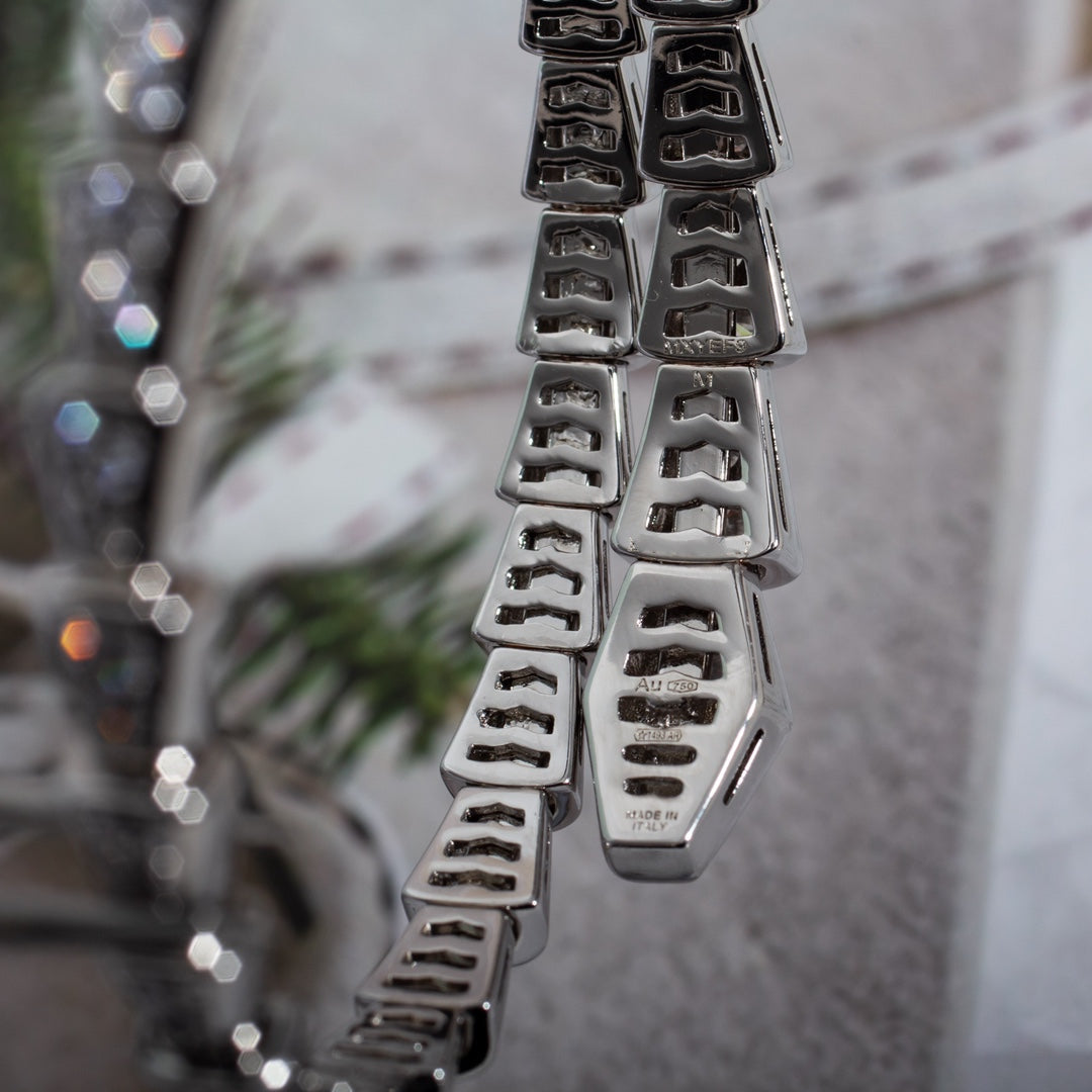 [Dawnora Jewelry]SERPENTI BRACELET 6MM SILVER DIAMOND