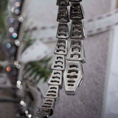 [Dawnora Jewelry]SERPENTI BRACELET 6MM SILVER DIAMOND