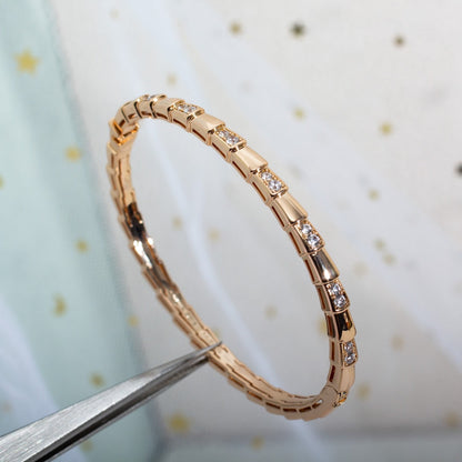 [Dawnora Jewelry]SERPENTI BRACELET PINK GOLD DIAMOND