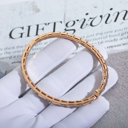 [Dawnora Jewelry]SERPENTI SMALL BRACELET PINK GOLD DIAMOND