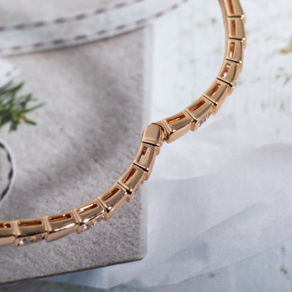 [Dawnora Jewelry]SERPENTI SMALL BRACELET PINK GOLD DIAMOND