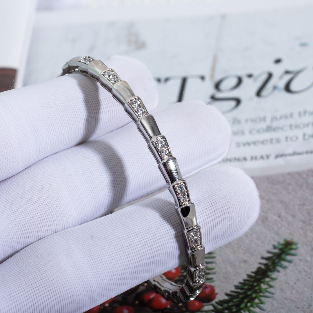 [Dawnora Jewelry]SERPENTI BRACELET SILVER DIAMOND
