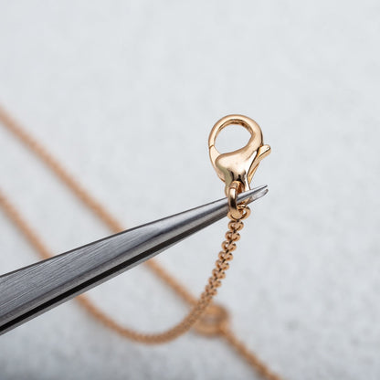 [Dawnora Jewelry]PARENTESI NECKLACE PINK GOLD