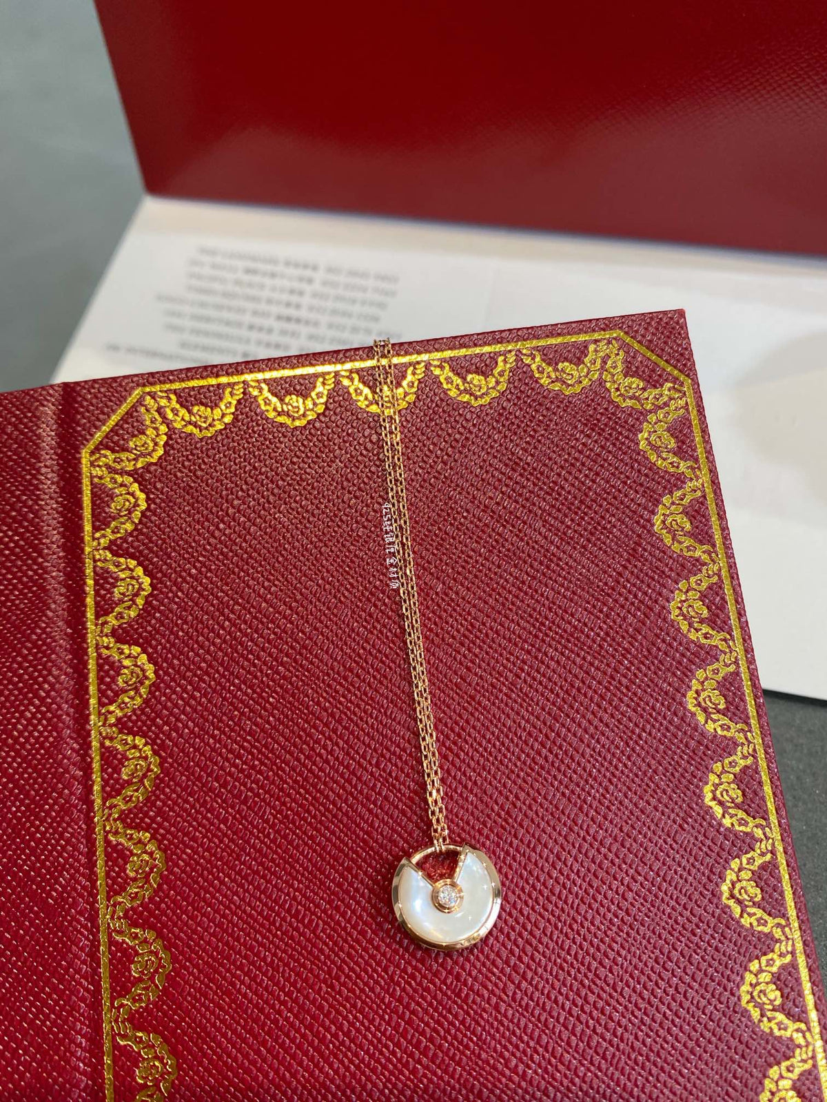 [Dawnora Jewelry]AMULETTE ROSE GOLD MOP NECKLACE