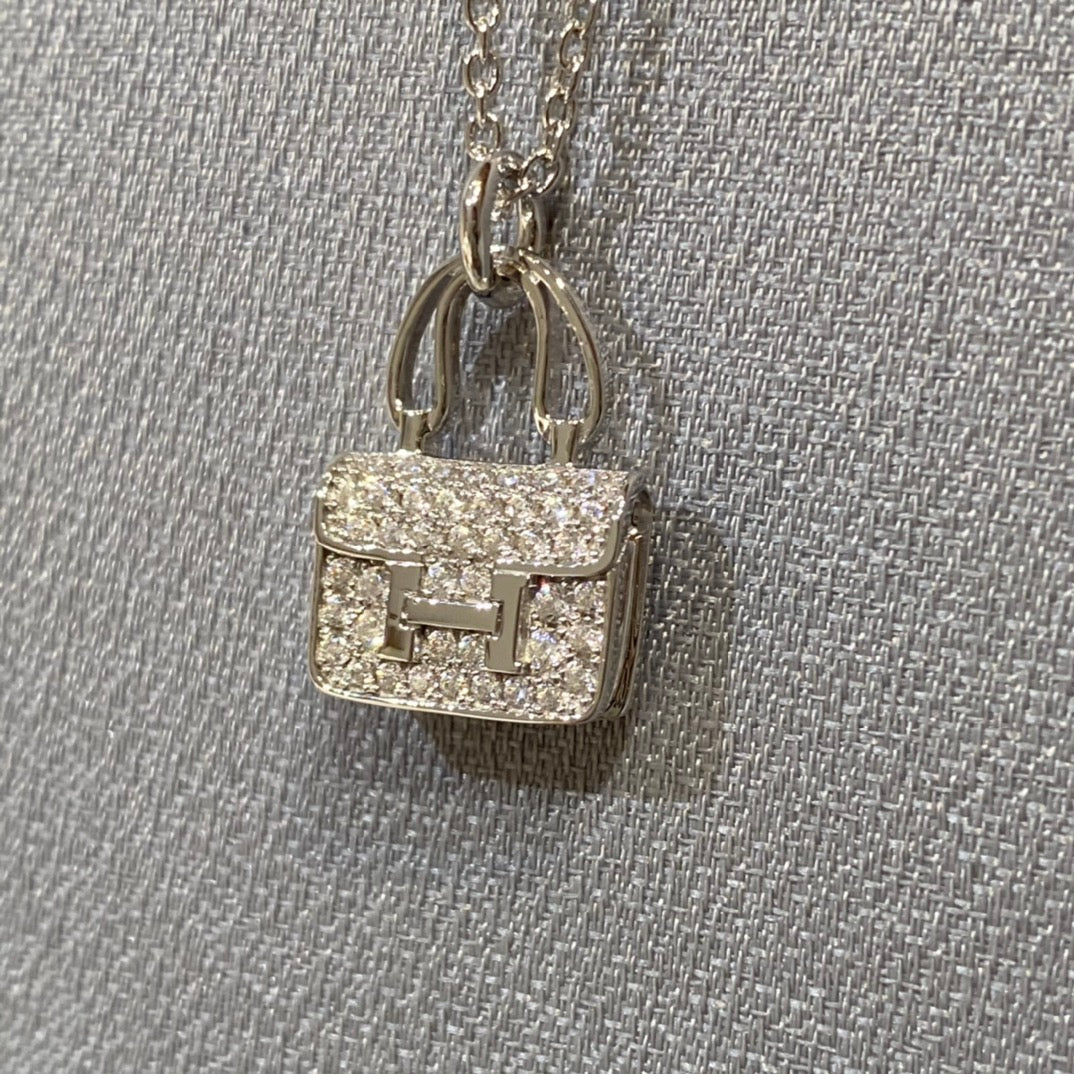 [Dawnora Jewelry]CONSTANCE PEDANT DIAMOND NECKLACE