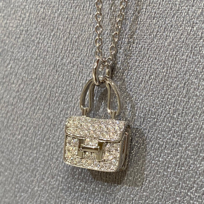 [Dawnora Jewelry]CONSTANCE PEDANT DIAMOND NECKLACE