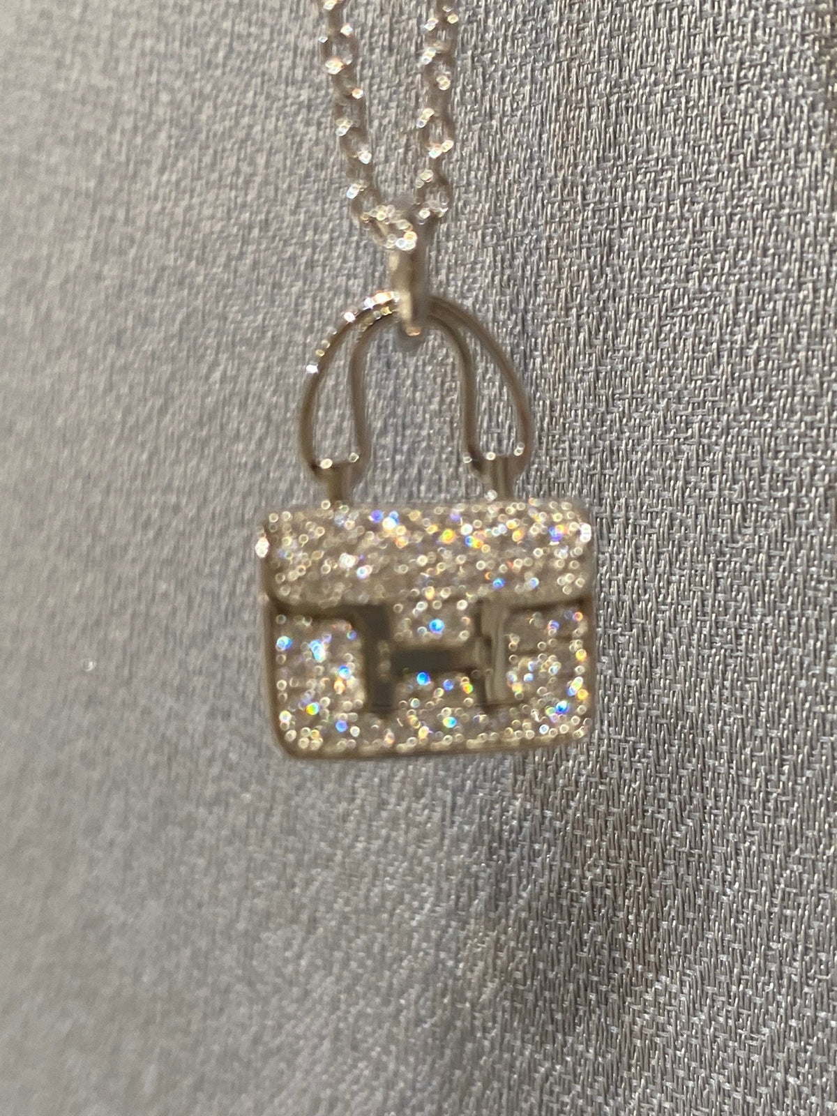 [Dawnora Jewelry]CONSTANCE PEDANT DIAMOND NECKLACE