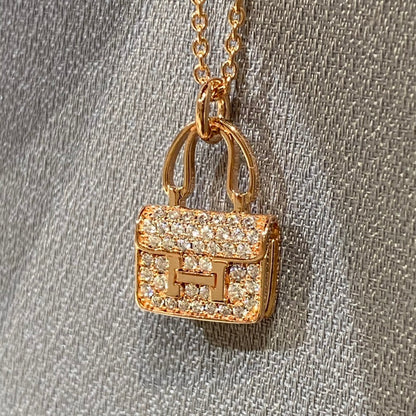 [Dawnora Jewelry]CONSTANCE PEDANT DIAMOND NECKLACE
