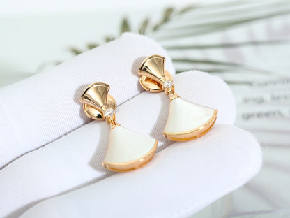 [Dawnora Jewelry]DREAM MOP PINK GOLD EARRINGS