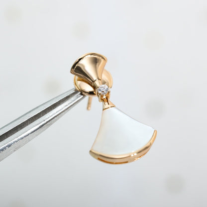 [Dawnora Jewelry]DREAM MOP PINK GOLD EARRINGS