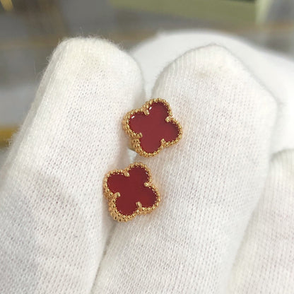 [Dawnora Jewelry]CLOVER MINI GOLD EARRINGS