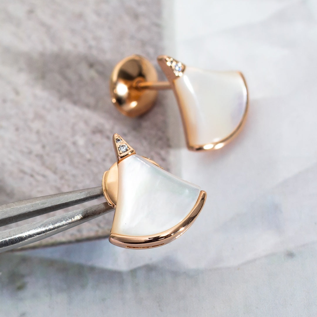 [Dawnora Jewelry]DIVAS DREAM EARRINGS PINK GOLD