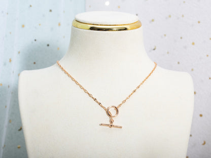 [Dawnora Jewelry]ECHAPPEE NECKLACE PINK GOLD