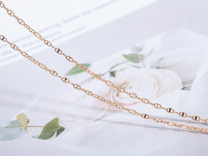 [Dawnora Jewelry]ECHAPPEE NECKLACE PINK GOLD