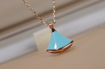 [Dawnora Jewelry]DREAM NECKLACE TURQUOISE PINK GOLD