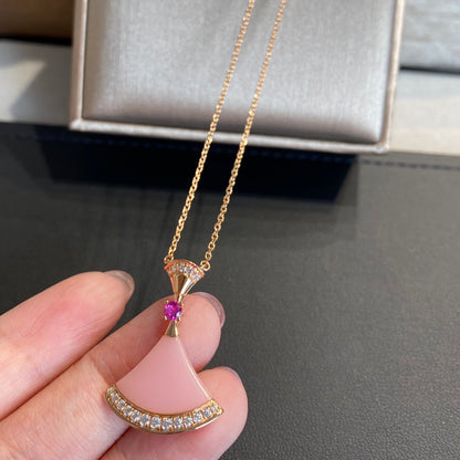 [Dawnora Jewelry]DREAM NECKLACE PINK OPAL