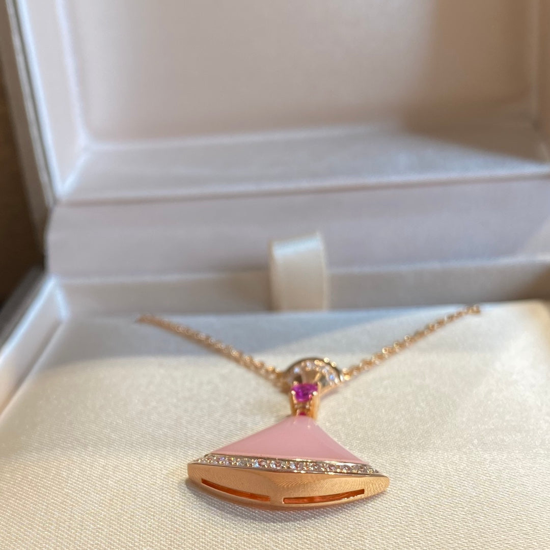 [Dawnora Jewelry]DREAM NECKLACE PINK OPAL