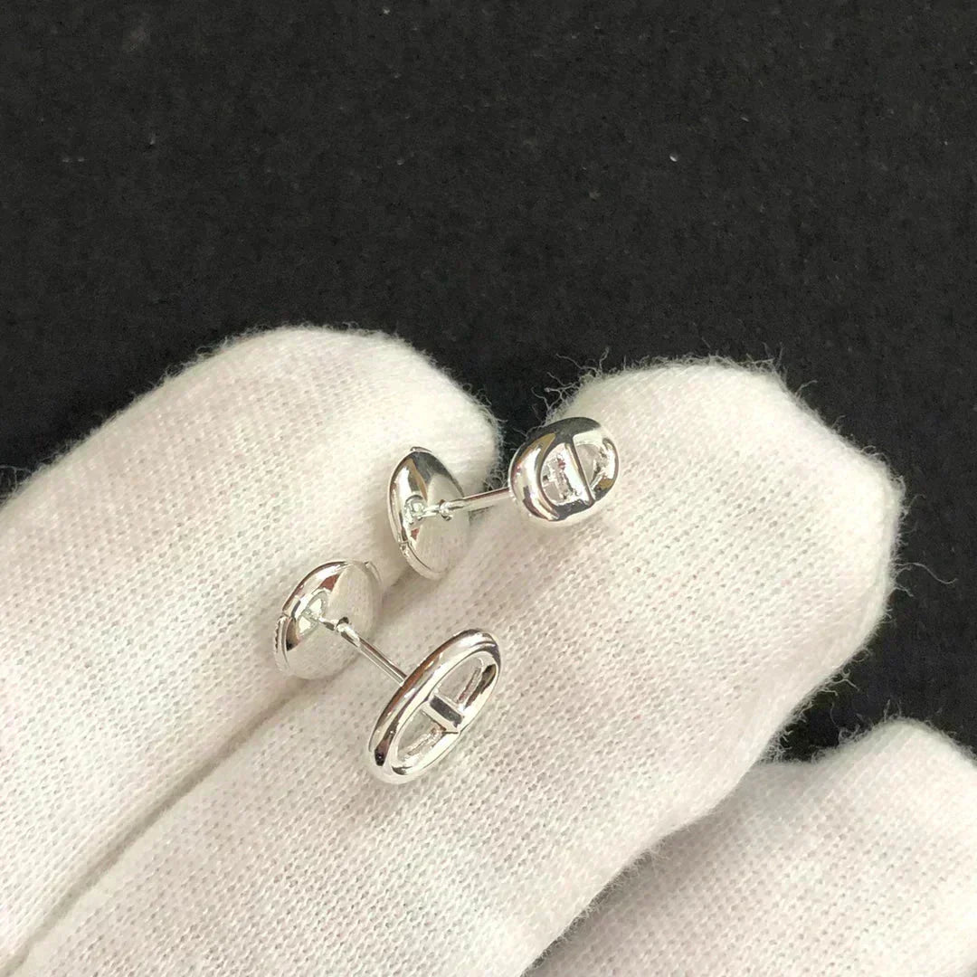 [Dawnora Jewelry]CHAINE SMALL EARRINGS GOLD AND SILVER