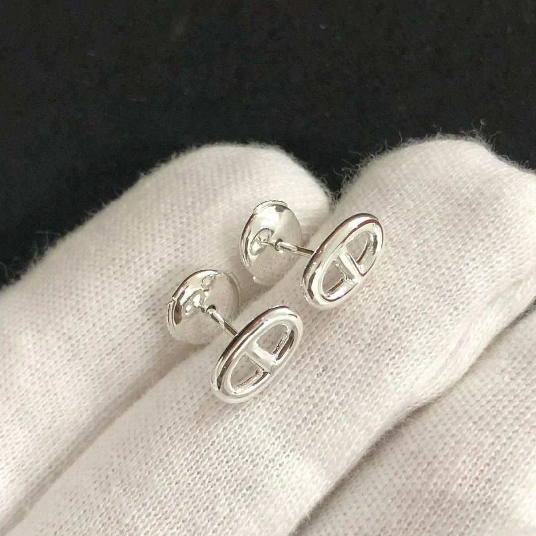 [Dawnora Jewelry]CHAINE SMALL EARRINGS GOLD AND SILVER
