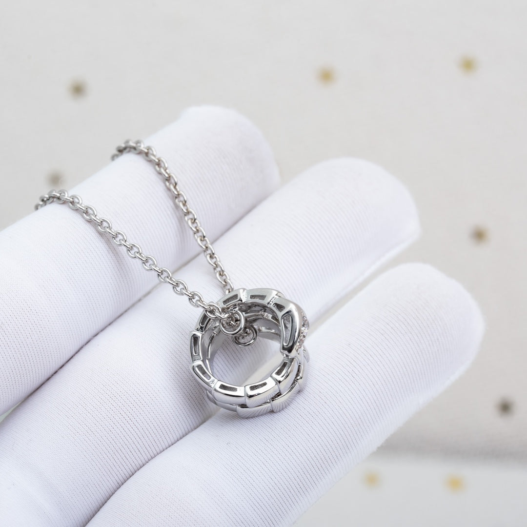 [Dawnora Jewelry]SERPENTI SILVER NECKLACE DIAMOND