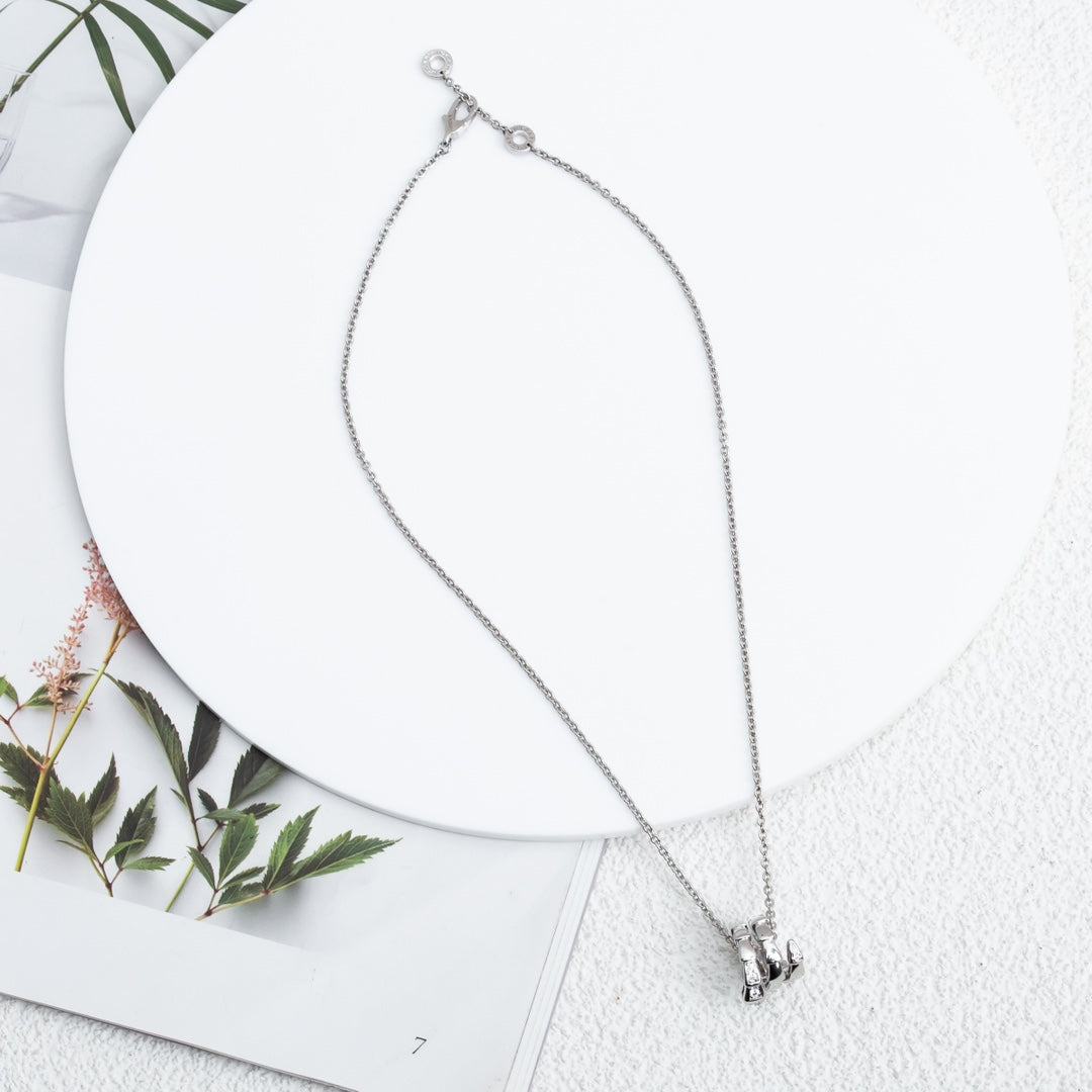 [Dawnora Jewelry]SERPENTI SILVER NECKLACE DIAMOND