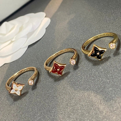 [Dawnora Jewelry]STAR 1 DIAMOND OPEN RING