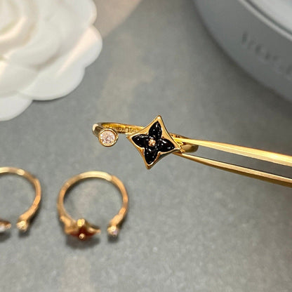 [Dawnora Jewelry]STAR 1 DIAMOND OPEN RING
