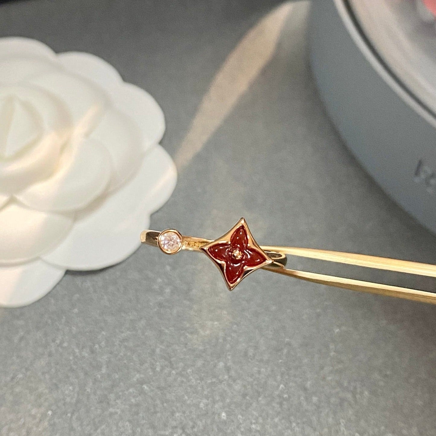 [Dawnora Jewelry]STAR 1 DIAMOND OPEN RING