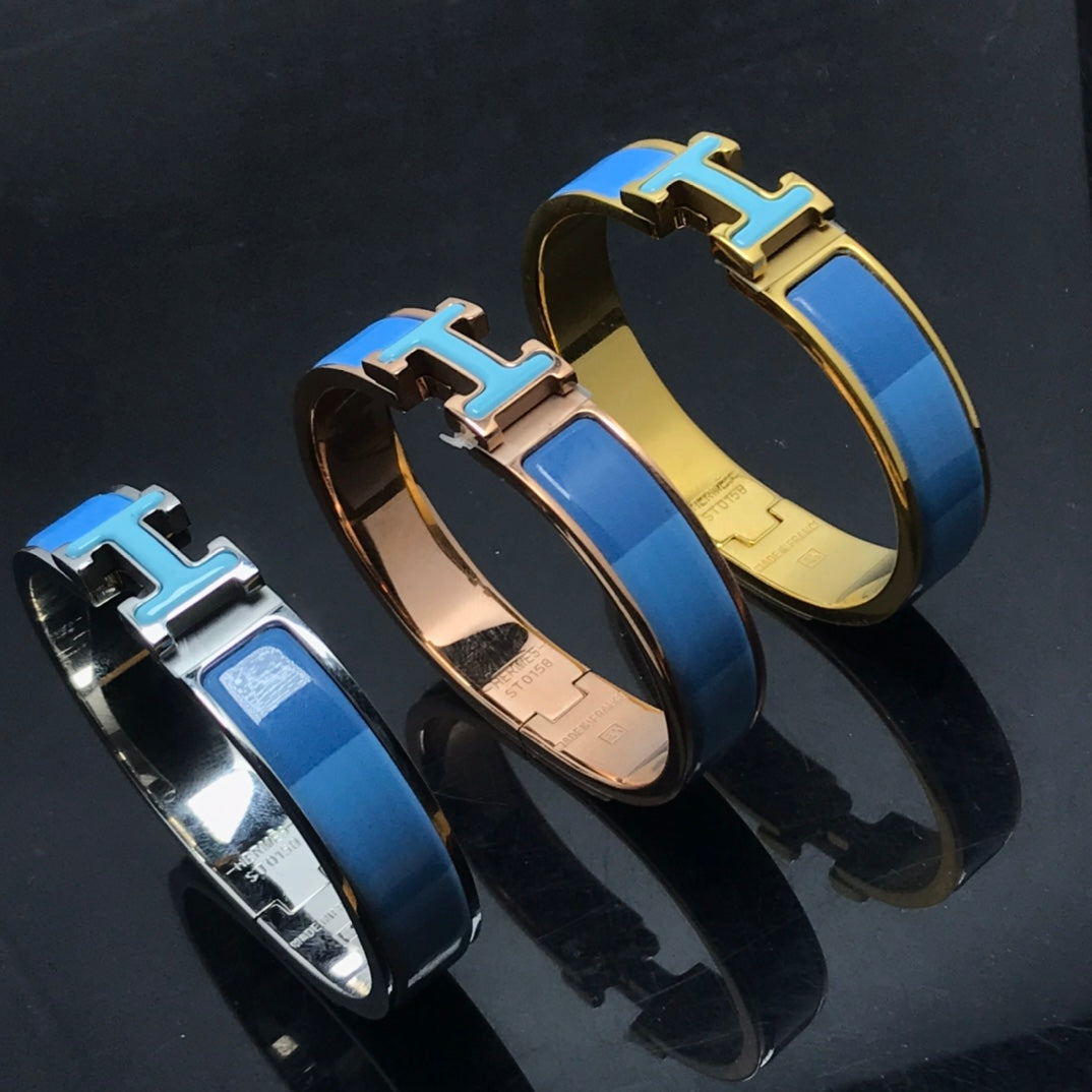 [Dawnora Jewelry]H BRACELET BLUE RAINBOW CERAMIC