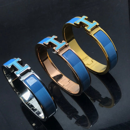 [Dawnora Jewelry]H BRACELET BLUE RAINBOW CERAMIC