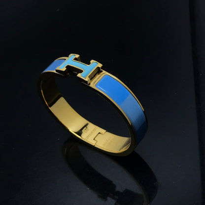 [Dawnora Jewelry]H BRACELET BLUE RAINBOW CERAMIC