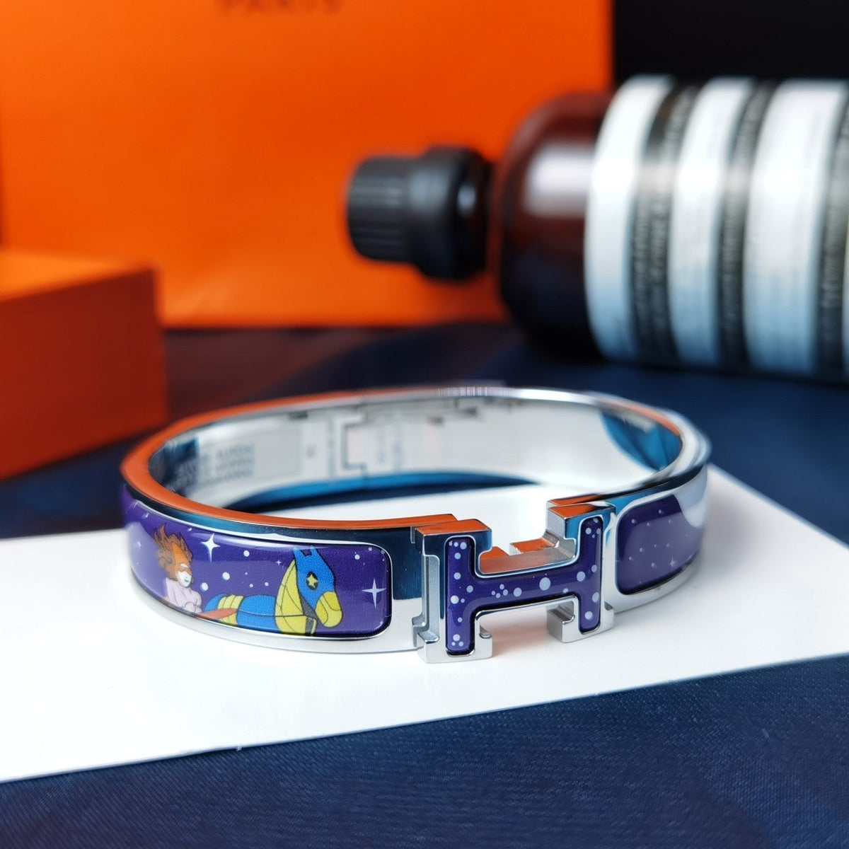 [Dawnora Jewelry]H STAR AND MOON BRACELET 12MM