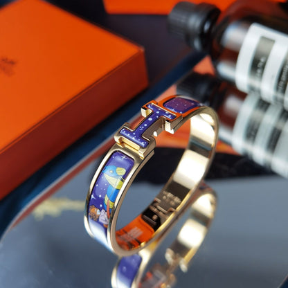 [Dawnora Jewelry]H STAR AND MOON BRACELET 12MM